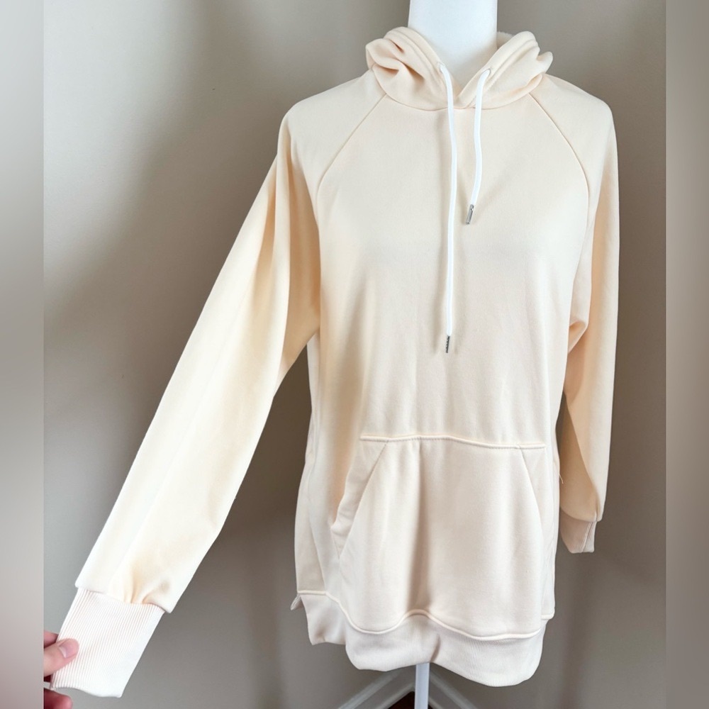 Warm Women's Cream Pullover Hoodie